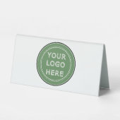 Plaque De Table Élégant, contemporain, poli et personnalisable. (Recto)