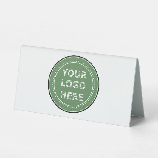 Plaque De Table Élégant, contemporain, poli et personnalisable. (Recto)