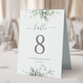 Plaque De Table Elégant Eucalyptus Feuille Mariage or vert