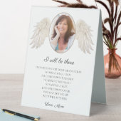 Plaque De Table Élégant Je Serai Là Mémorial Graduation (En SItu (Tableau))