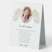 Plaque De Table Élégant Je Serai Là Mémorial Graduation (Verso)