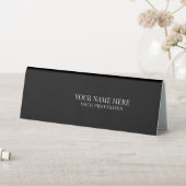 Plaque De Table Elegant Logo Employee Name, Profession (En SItu (Tableau))