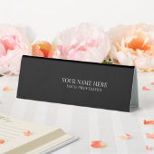 Plaque De Table Elegant Logo Employee Name, Profession (In SItu (Mariage))