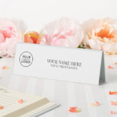 Plaque De Table Elegant Logo Employee Name, Profession (In SItu (Mariage))
