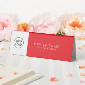 Plaque De Table Elegant Logo Employee Name, Profession (In SItu (Mariage))