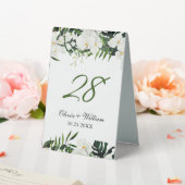 Plaque De Table Elégant Mariage de Bohême Orchidées Blanches (In SItu (Mariage))