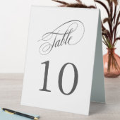 Plaque De Table Élégant Mariage de calligraphie Numéros de tableau (En SItu (Tableau))