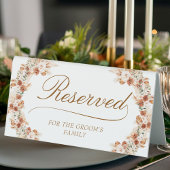 Plaque De Table Élégant Mariage de calligraphie Siège réservé