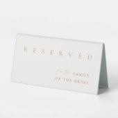 Plaque De Table Élégant Mariage moderne Réservé Table Tente (Verso)