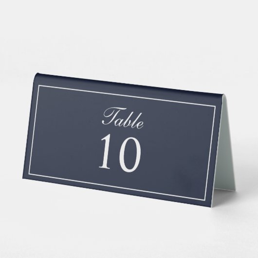 Plaque De Table Élégant Mariage simple (Recto)