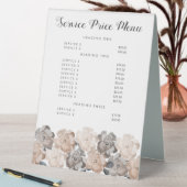 Plaque De Table Elégant menu de prix de service Table personnalisé (En SItu (Tableau))