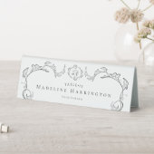 Plaque De Table Elegant Minimalist Botanical Wedding Place Card (En SItu (Tableau))
