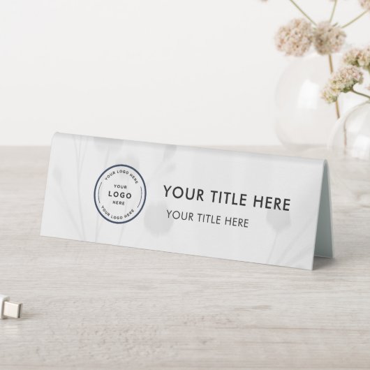 Plaque De Table Elegant modern small business  Logo Table Tent (En SItu (Tableau))