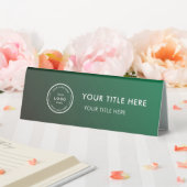 Plaque De Table Elegant Modern Small Business  Logo Table Tent  (In SItu (Mariage))