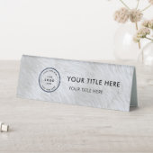 Plaque De Table Elegant modern small business  Logo Table Tent  (En SItu (Tableau))