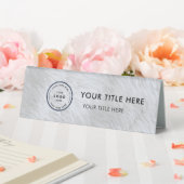Plaque De Table Elegant modern small business  Logo Table Tent  (In SItu (Mariage))