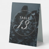 Plaque De Table Élégant nombre de tables noires (Verso)