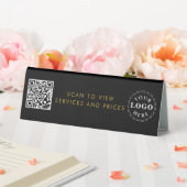 Plaque De Table Élégant panneau de tableau de code QR avec votre l (In SItu (Mariage))