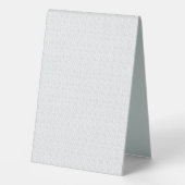 Plaque De Table Élégant panneau de tente de table de mariage perso (Verso)