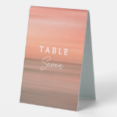 Plaque De Table Élégant panneau Mariage de dégradé de vidage (Verso)