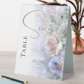 Plaque De Table Elegant Pastel Peonies Floral  (En SItu (Tableau))