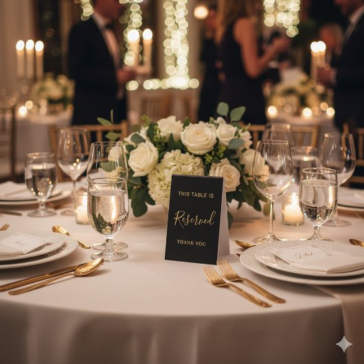 Plaque De Table Elegant Reserved Display Table Tent for Events