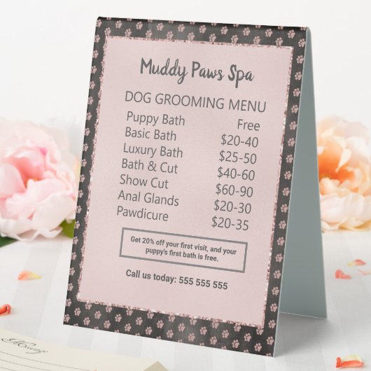 Plaque De Table Élégant Rose Parties scintillant or Pailles de chi (In SItu (Mariage))