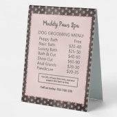 Plaque De Table Élégant Rose Parties scintillant or Pailles de chi (Verso)