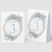 Plaque De Table elegant table number (Recto/Verso)