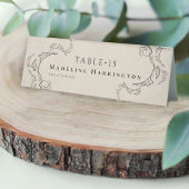 Plaque De Table Elegant Vintage Wedding Place Card