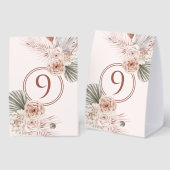 Plaque De Table Elegant Watercolor Floral Wedding (Recto/verso)