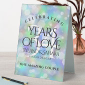 Plaque De Table Élégante 34e anniversaire du Mariage Opal (En SItu (Tableau))