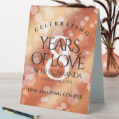 Plaque De Table Élégante 8ème anniversaire du Mariage de bronze (En SItu (Tableau))