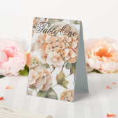 Plaque De Table Elégante aquarelle blanche vert orange boho (In SItu (Mariage))