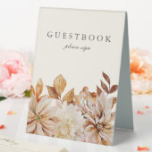 Plaque De Table Elégante aquarelle d'automne Floral Mariage Livre (In SItu (Mariage))