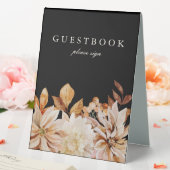 Plaque De Table Elégante aquarelle d'automne Floral Mariage Livre  (In SItu (Mariage))