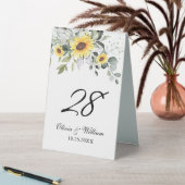 Plaque De Table Elégante aquarelle Eucalyptus Tournesols (En SItu (Tableau))