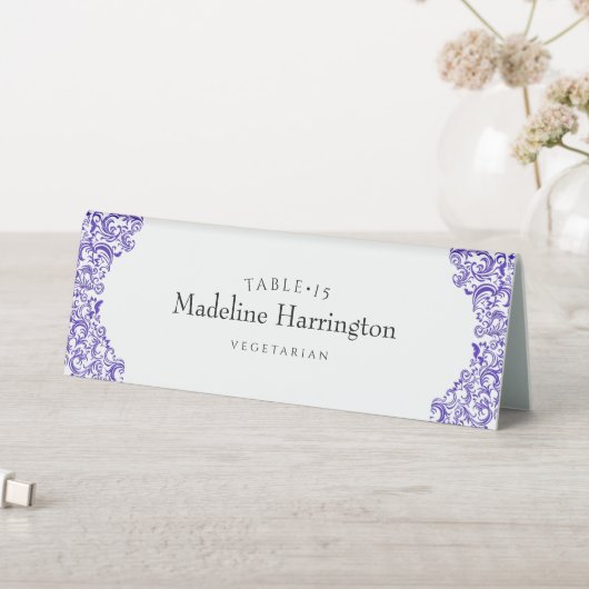 Plaque De Table Élégante carte Mariage violet (En SItu (Tableau))