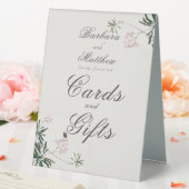 Plaque De Table Élégante Fleur Rose Botanique avec Papillon  (In SItu (Mariage))