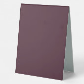Plaque De Table Elégante laque simple cerise, Mariage Monogramme (Verso)