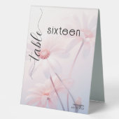 Plaque De Table Élégante Marguerite rose (Recto)