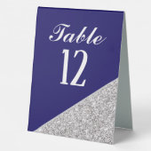 Plaque De Table Elégante parties scintillant moderne en argent sur (Verso)