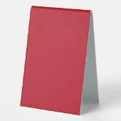 Plaque De Table Élevez Votre Design avec un Fond Rouge et du Blanc (Verso)