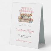 Plaque De Table Elle est hors du circuit Custom (Verso)