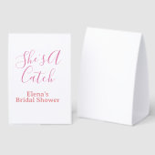 Plaque De Table elle est un atout nom date de la douche nuptiale r (Recto/verso)