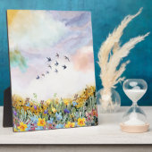 Plaque de table en aquarelle avec de l'Easel (Côté)