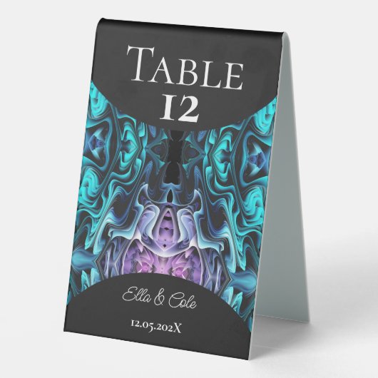 Plaque De Table Enchantement coloré (Verso)