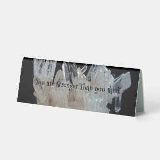 Plaque De Table Encouragement Force inspirationnelle Quartz