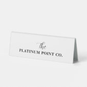 Plaque De Table Enseigne de bureau avec logo pour table (Verso)