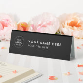 Plaque De Table Enseigne de bureau professionnelle avec logo (In SItu (Mariage))
